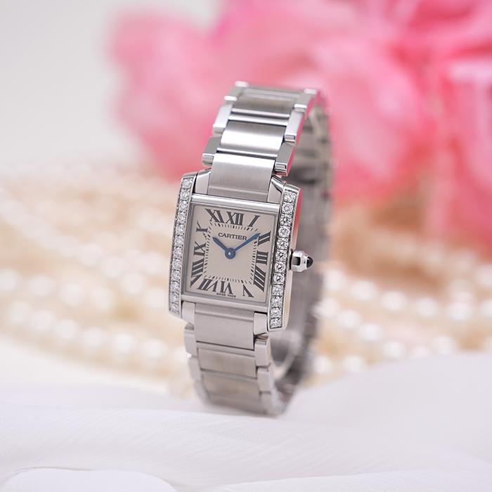 Cartier カルティエ タンク フランセーズ シルバー SM W4TA0008 Cartier カルティエ タンク フランセーズ シルバー SM W4TA0008