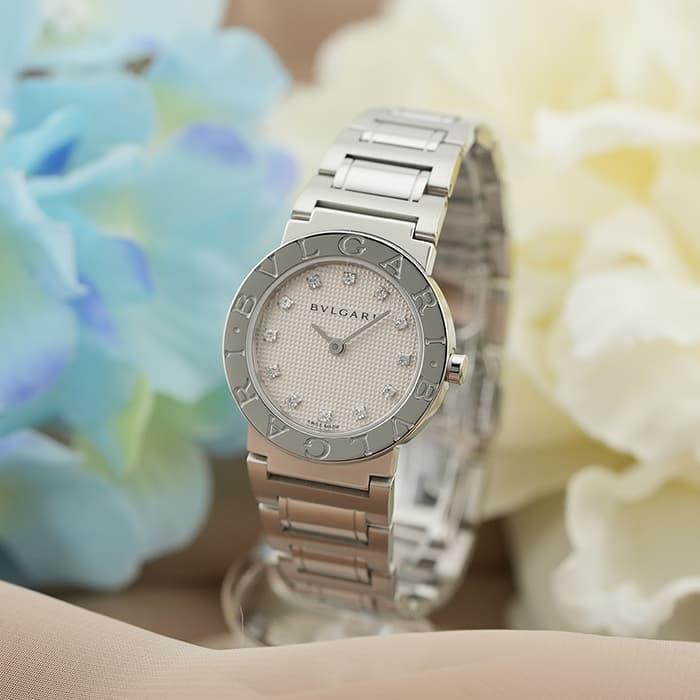 BVLGARI ブルガリ ブルガリ・ブルガリ BB26WSS/12 26mm 12P ホワイト  