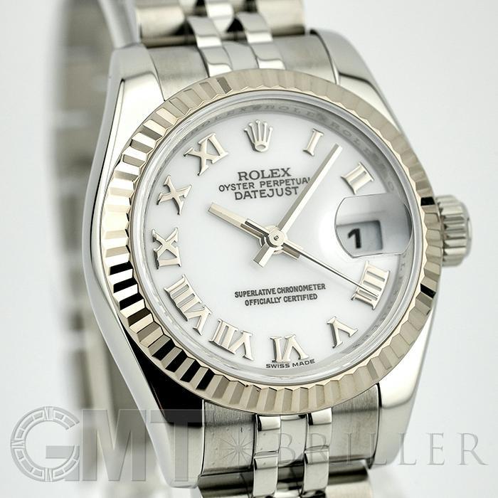 中古 ロレックス ROLEX 179174 G番(2011年頃製造) シルバー レディース 腕時計 ROLEX - 中古 ロレックス ROLEX 179174 G番(2011年頃製造) ホワイト