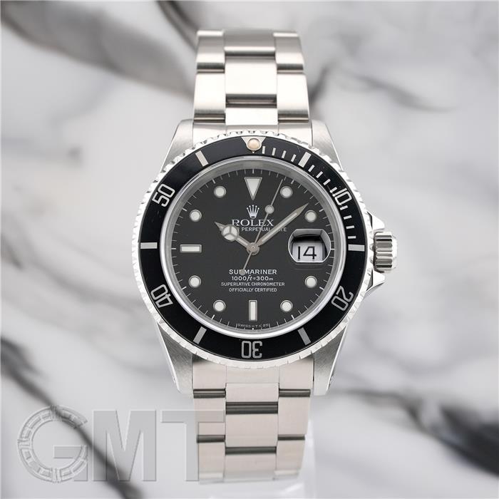 サブマリーナー ロレックス デイト 16610 保証書1994年 X番 ROLEX 中古