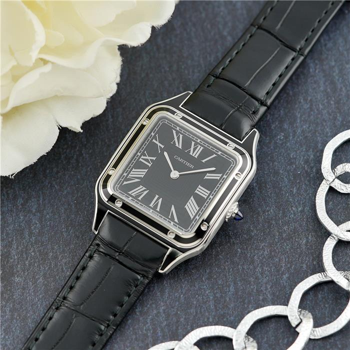 Cartier カルティエ サントスデュモン LM WSSA0046 ブラック Cartier カルティエ サントスデュモン LM WSSA0046 ブラック