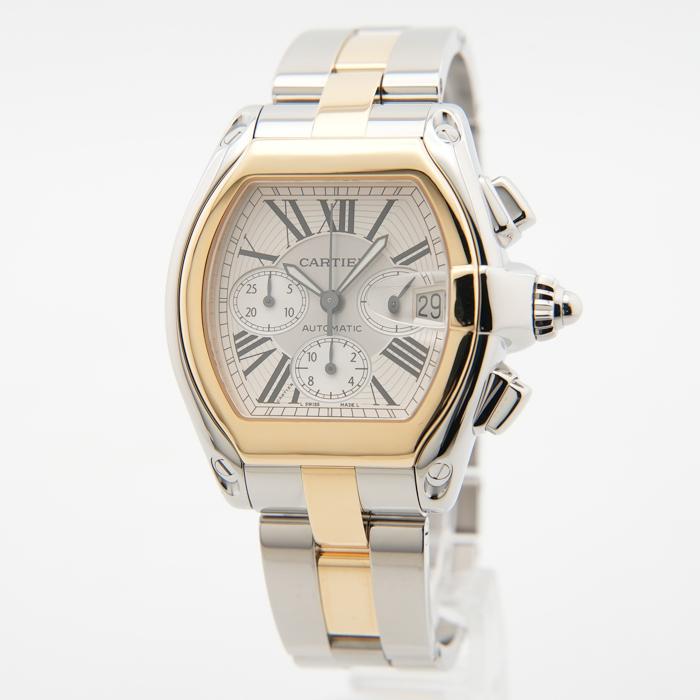 Cartier カルティエ ロードスター GMT XL コマ 18mm 2コマ Cartier（カルティエ） ロードスター クロノグラフ W62027Z1 : GMT