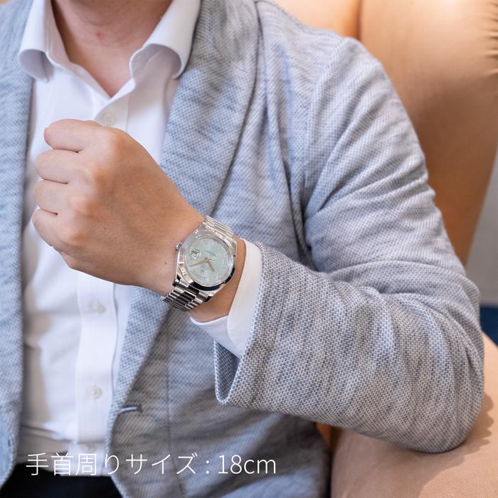 ROLEX（ロレックス） デイデイトII 218206 アイスブルー ローマダイヤ