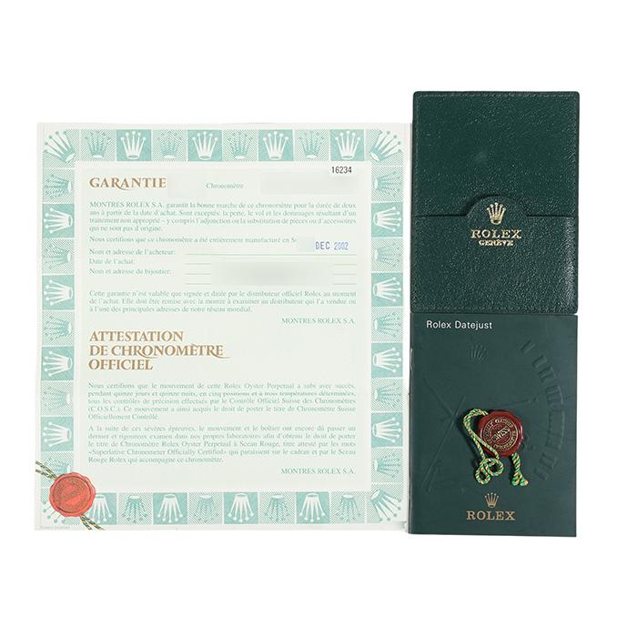 ROLEX（ロレックス） デイトジャスト 16234 シルバー 保証書2002年