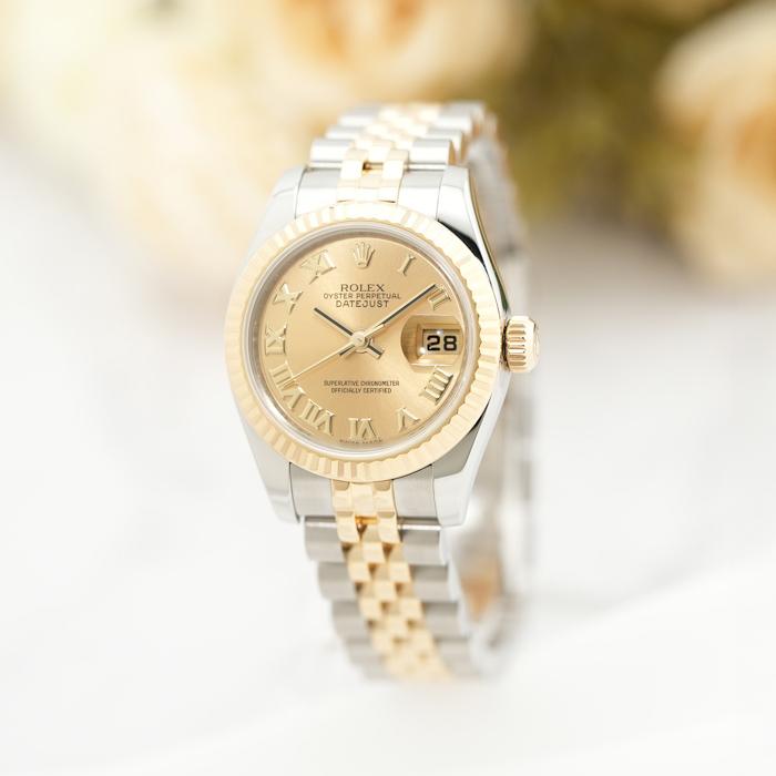 ROLEX（ロレックス） デイトジャスト 26 179173 シャンパン ローマ