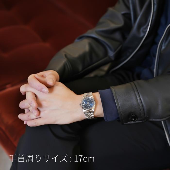 ROLEX（ロレックス） デイトジャスト 16234 ブルーローマ 保証書2001年