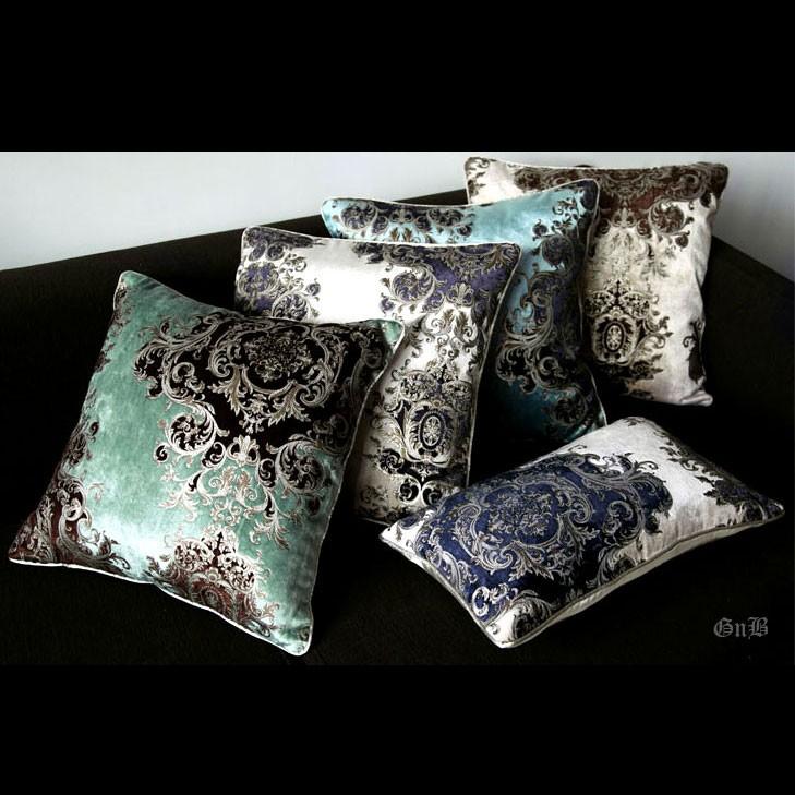 高級クッションカバー ヴェルヴェット調 50×50 ゴージャス エレガント