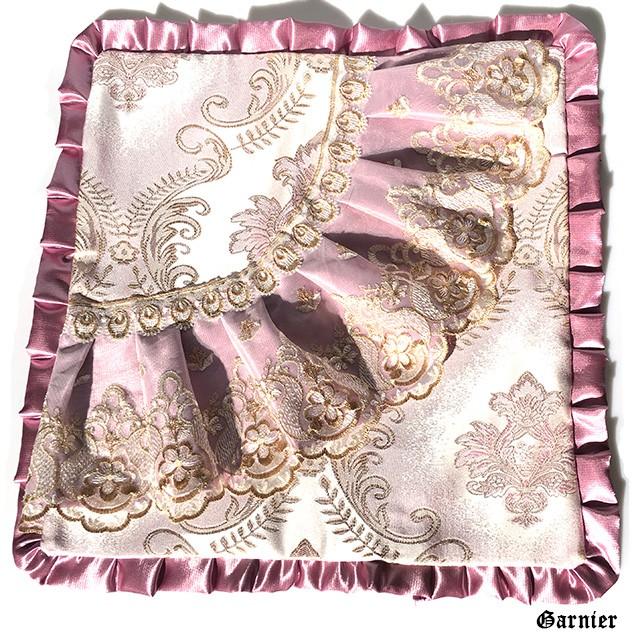 ロココスタイル 宮殿クッションカバー クッションカバー フリル付 45×45 オシャレ カワイイ 姫系 フレンチ