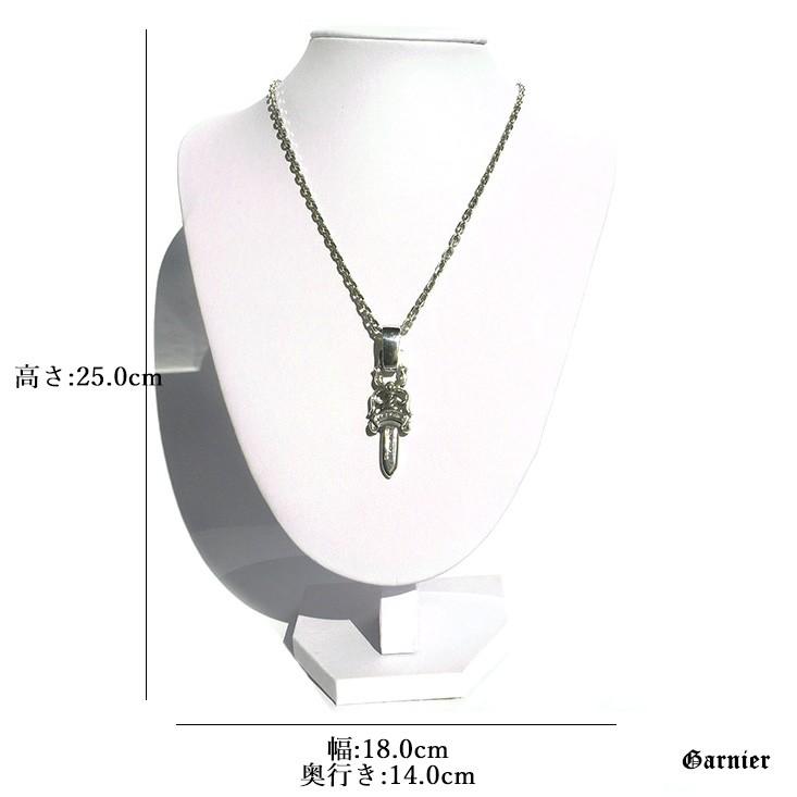 トルソー マネキン ネックレス スタンド ペンダント シルバー
