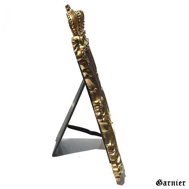 クラウン アンティーク調 アクセサリーフレーム Lサイズ ゴールド