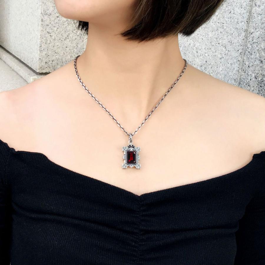 希少✨美品✨  ペンダント　66 ガーネット　Ag925 GnB グランド ネオ・バロック ペンダント w/ガーネット シルバー925