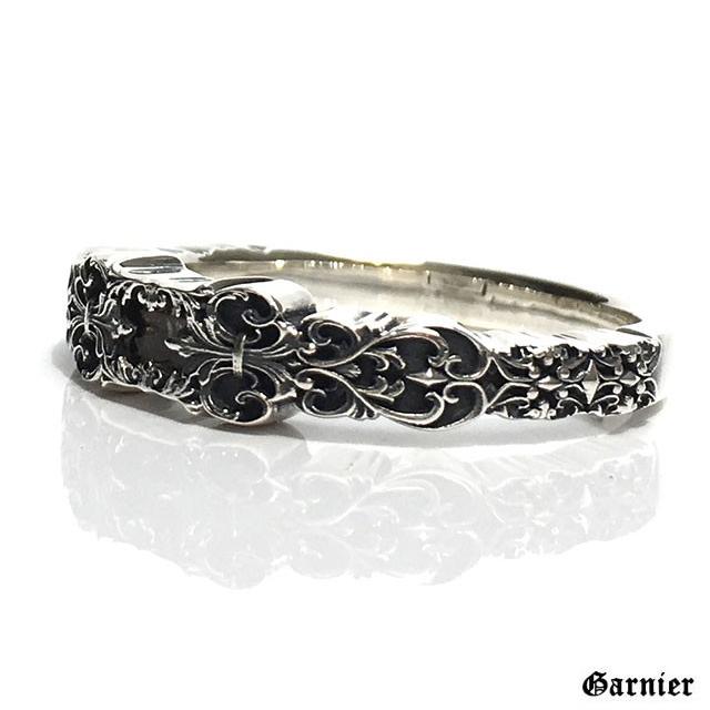 GnB フローラル フルール リング w/アメトリン シルバー925 Ring Floral Fleur Engraved Silver925｜gnb-garnier｜07