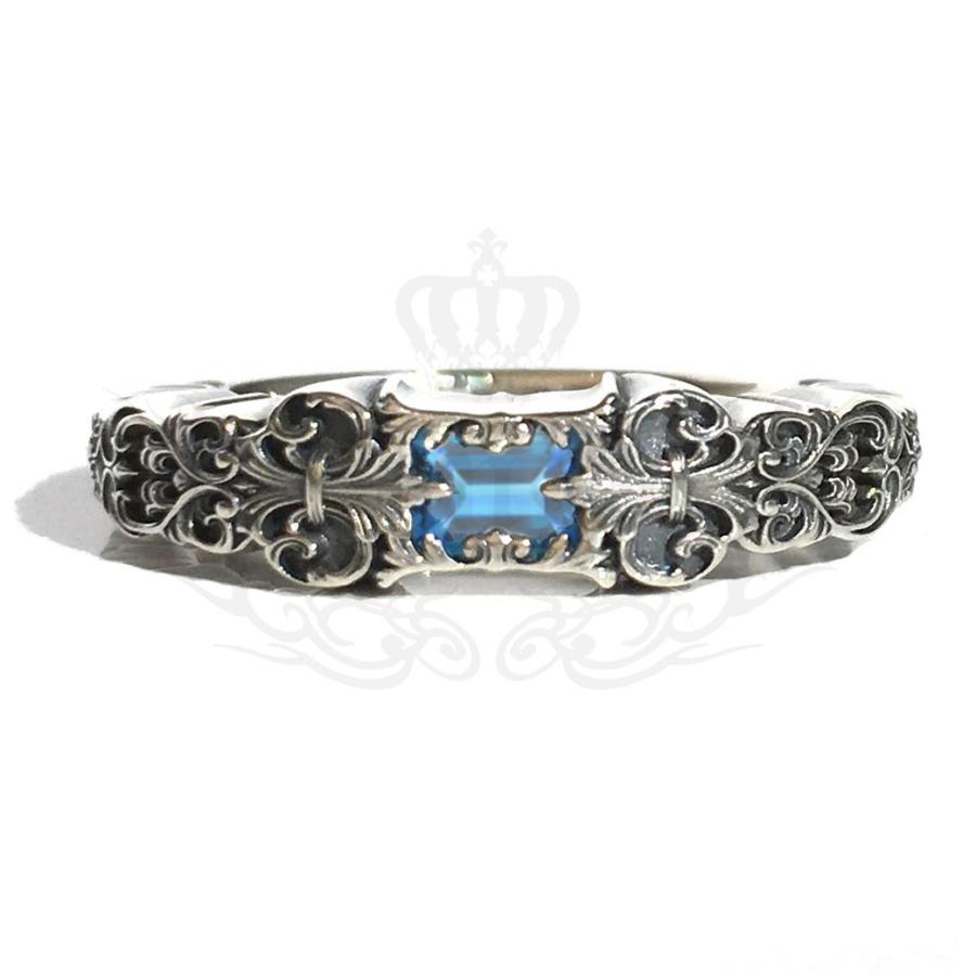 GnB フローラル フルール リング w/ブルートパーズ シルバー925 Ring