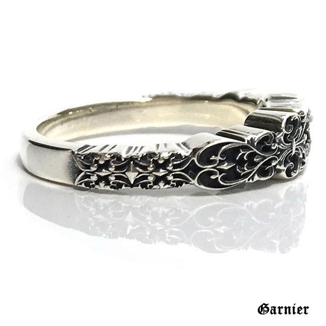 GnB フローラル フルール リング w/ロンドンブルートパーズ シルバー925 Ring Floral Fleur Engraved Silver925｜gnb-garnier｜03