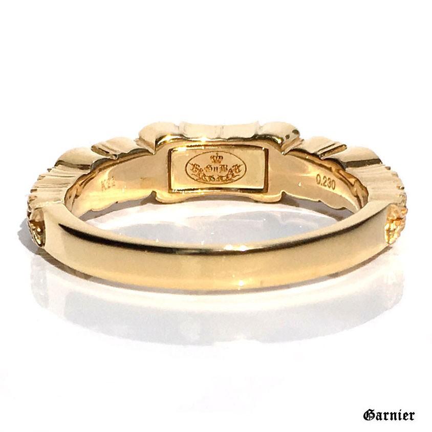 GnB 22金 フローラル フルール リング w/ルビー 22k Ring Floral Fleur Engraved Gold917｜gnb-garnier｜04