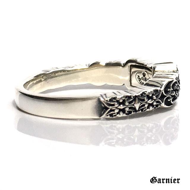 GnB フローラル フルール リング w/ロードライトガーネット シルバー