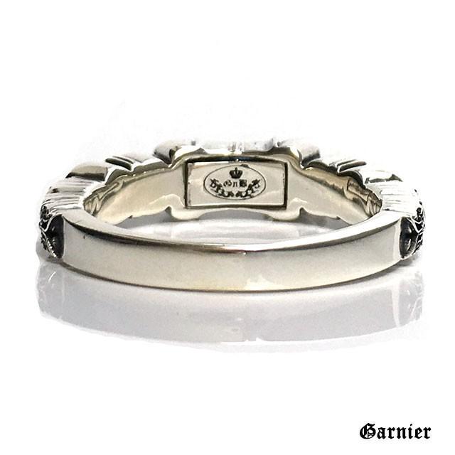 GnB フローラル フルール リング w/ロードライトガーネット シルバー