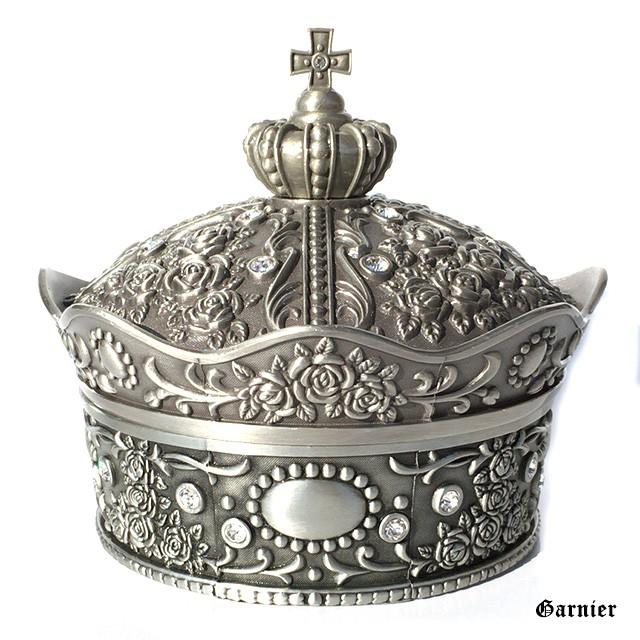 ジュエリー アクセサリー ボックス ケース 小物入れ ラウンド クラウン