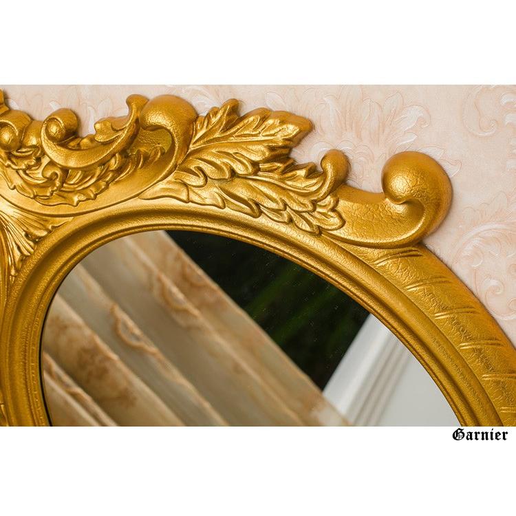 アンティーク調 ウォールミラー 壁掛け 鏡 ゴールド バロック調 装飾