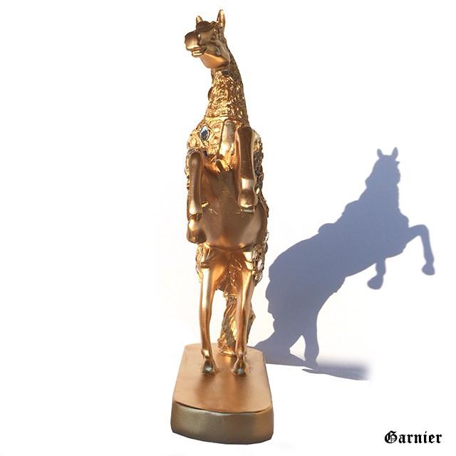 跳ね馬 ホース Horse 置物 オーナメント Ornament ゴールド Gold