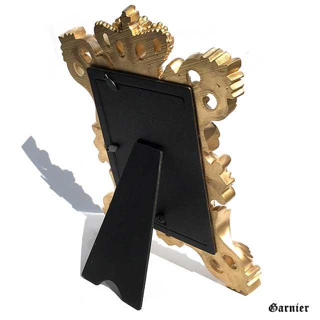 アンティーク フォトフレーム シャンパンゴールド L判 豪華 写真立て