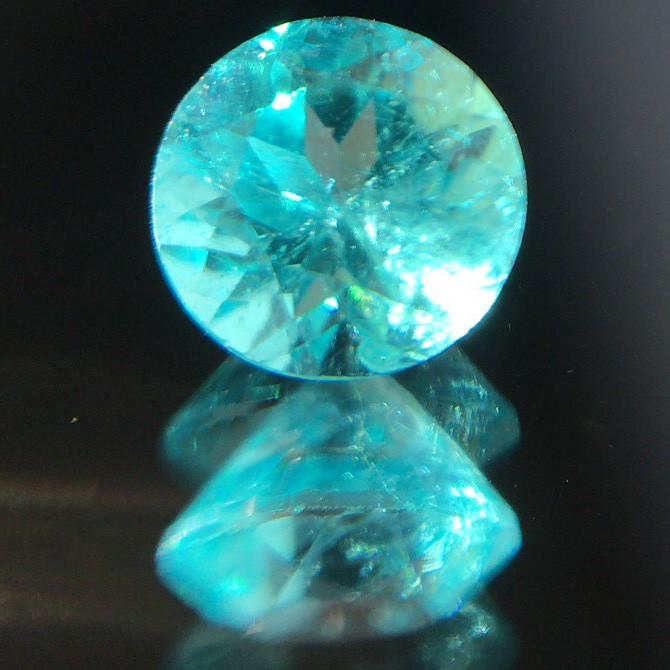 パライバトルマリン ルース 裸石 0.24ct ネオンブルー ラウンド パライバトルマリン ルース 裸石 0.24ct ネオンブルー ラウンド