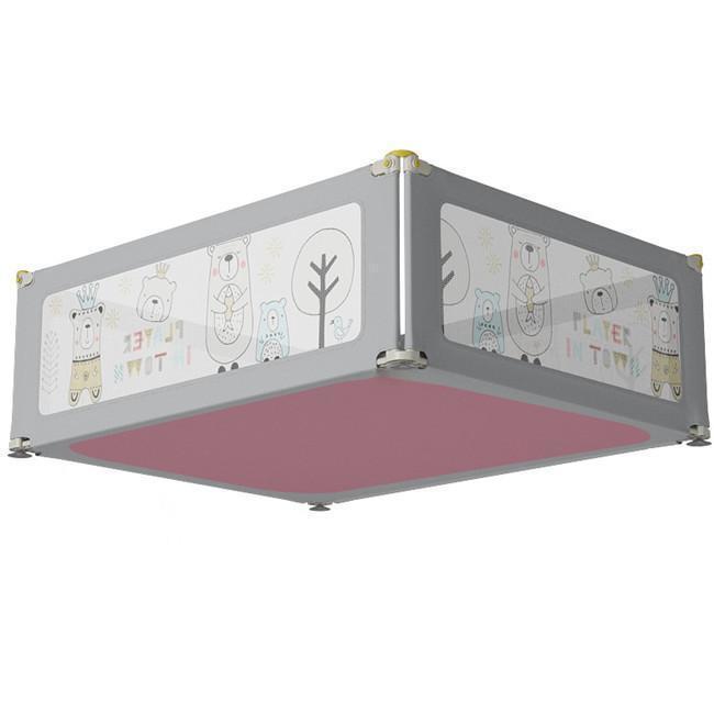 ベビーサークル 大型 ベビーフェンス おしゃれ 扉ロック 安全の高さ マットなし 育児ベビーサークル 底に吸盤付き 赤ちゃん 垂直・片側昇降可能 柵 安全 