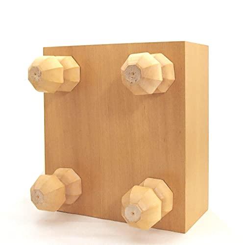 堂々のフル将棋盤3点セット 常識を破ったエコ足付将棋盤５寸と木製白椿上彫将棋駒に駒台付 