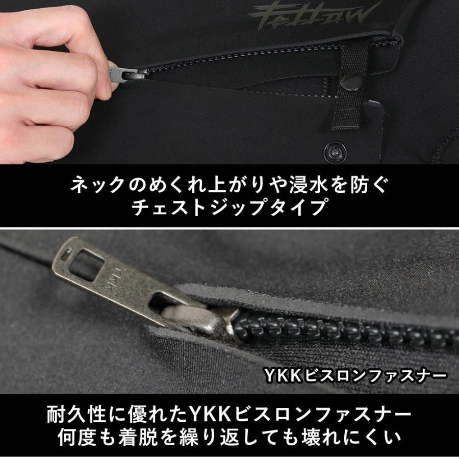 FELLOW ウェットスーツ フルスーツ メンズ チェストジップ 3mm
