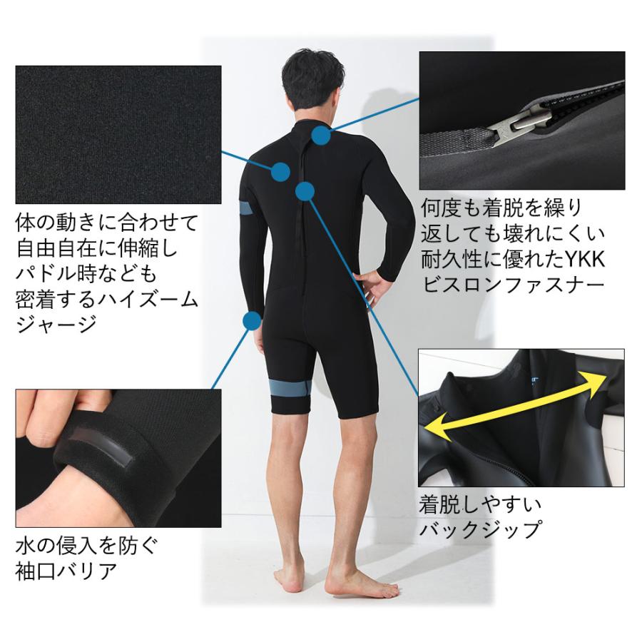 FELLOW 【最大22%お得!】FELLOW ウェットスーツ メンズ 2.5mm ロング