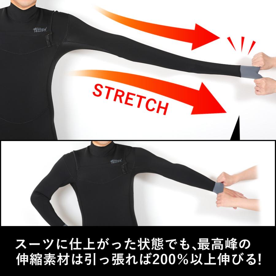 FELLOW 【最大22%お得!】FELLOW ウェットスーツ メンズ 2.5mm ロング
