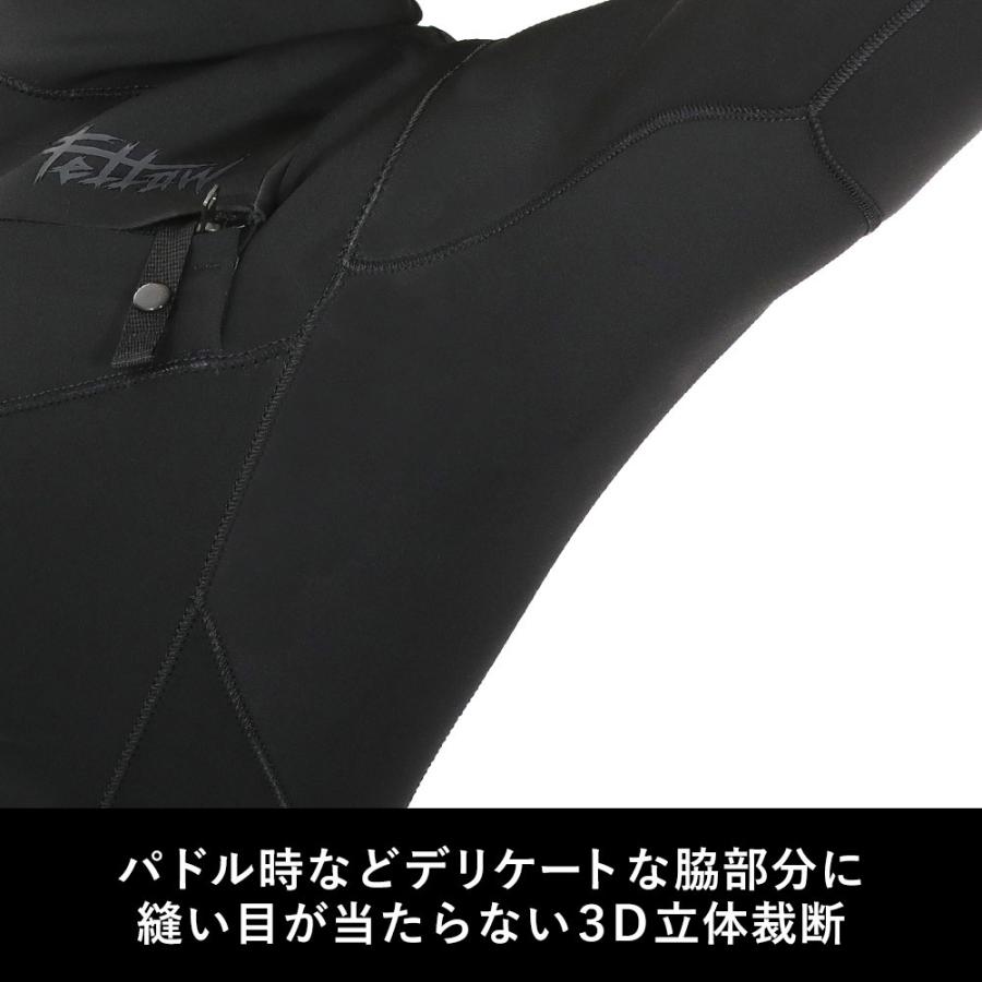 【P5倍 11日・12日限定】FELLOW ウェットスーツ フロントジップ タッパー 2mm メンズ ジャケット ジャージ サーフィン JPSA 日本規格 SUP｜go-island｜08