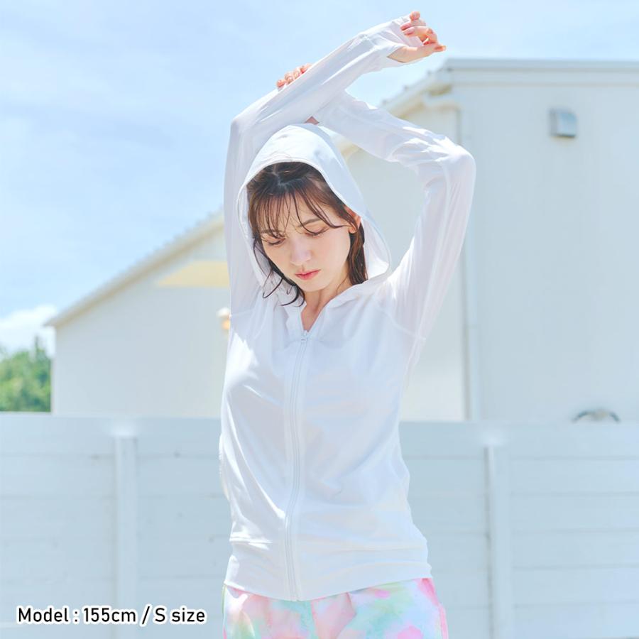 【最大23%お得!】FELLOW ラッシュガード パーカー フード付き レディース 長袖 UPF50+ UV98％カット 日焼け対策 水陸両用 速乾 | FELLOW | 53