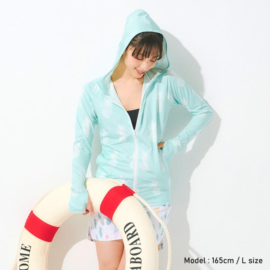 【最大23%お得!】FELLOW ラッシュガード パーカー フード付き レディース 長袖 UPF50+ UV98％カット 日焼け対策 水陸両用 速乾 | FELLOW | 54