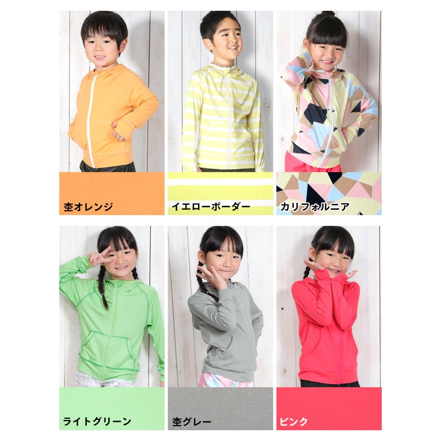 HEAZEL ラッシュガード パーカー フード付き 長袖 キッズ UPF50+