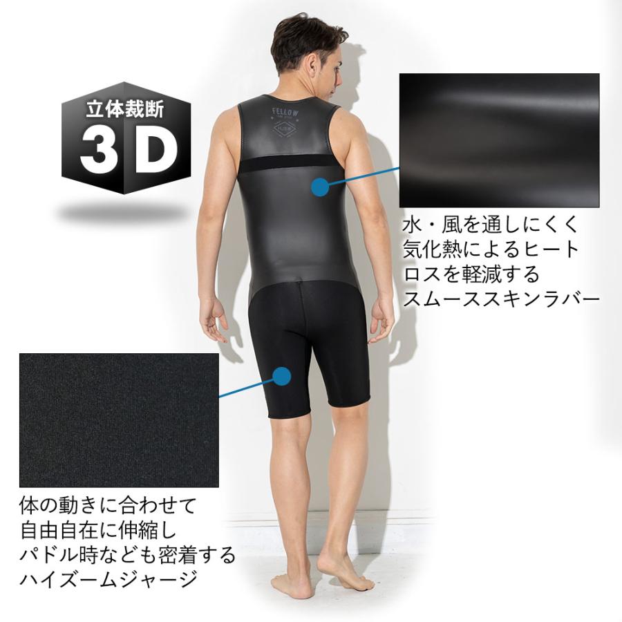 FELLOW 【最大24%お得!】FELLOW ウェットスーツ ショートジョン 2mm