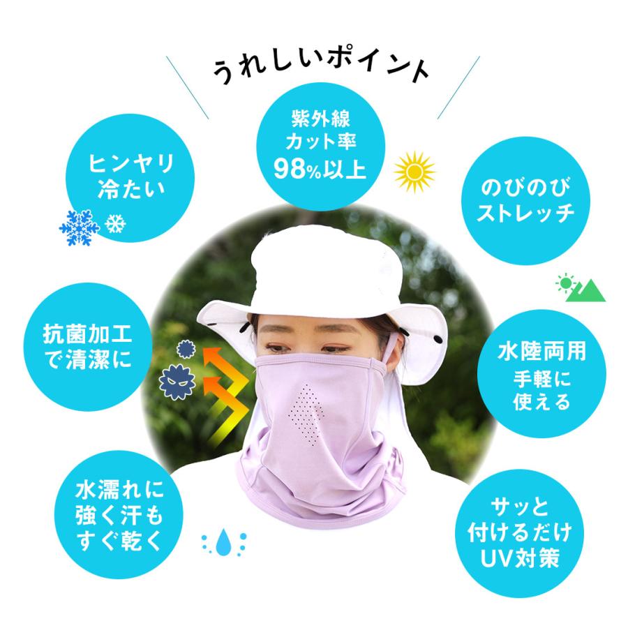 FELLOW フェイスカバー 接触冷感 ネックカバー フェイスマスク