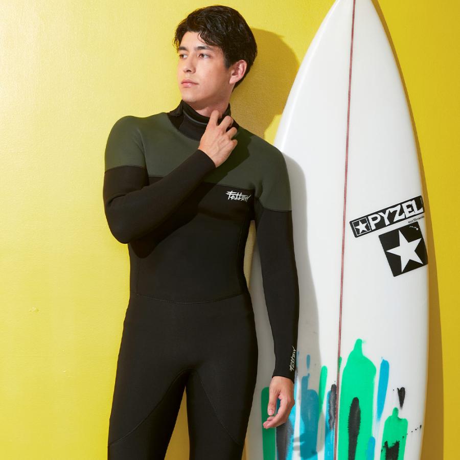 FELLOW ウェットスーツ フルスーツ メンズ バックジップ 3mm