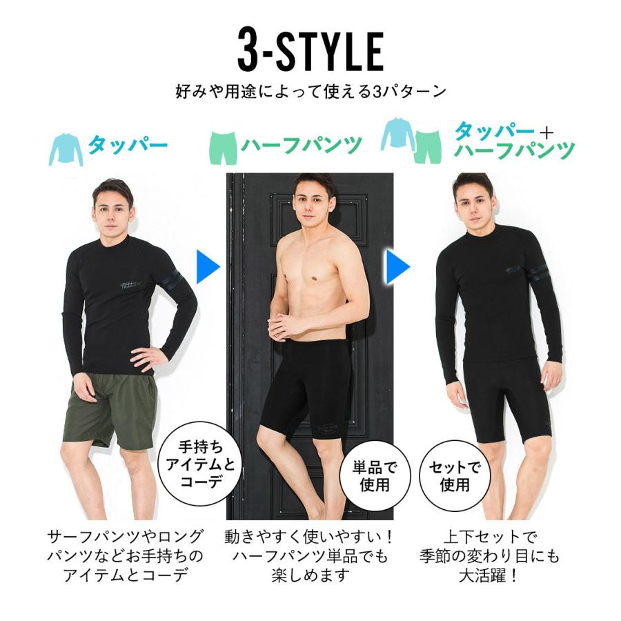 FELLOW ウェットスーツ ノンジップタッパー ＆ ハーフパンツ