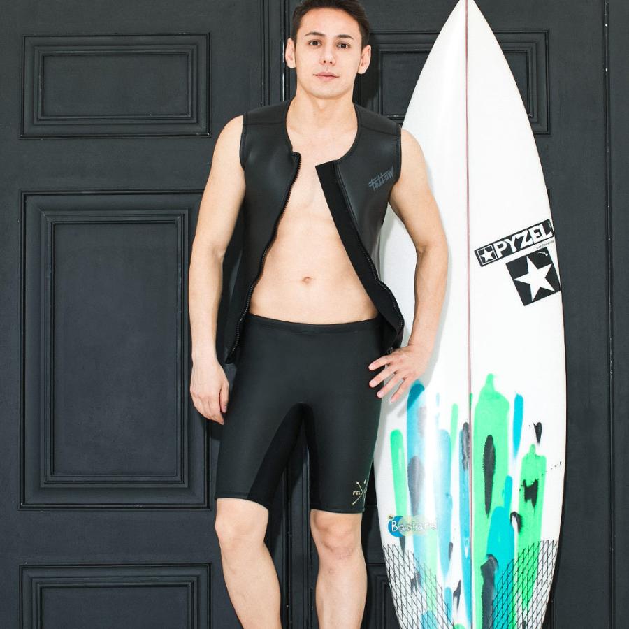 FELLOW ウェットスーツ ベスト 2mm ＆ ハーフパンツ 3mm セット メンズ