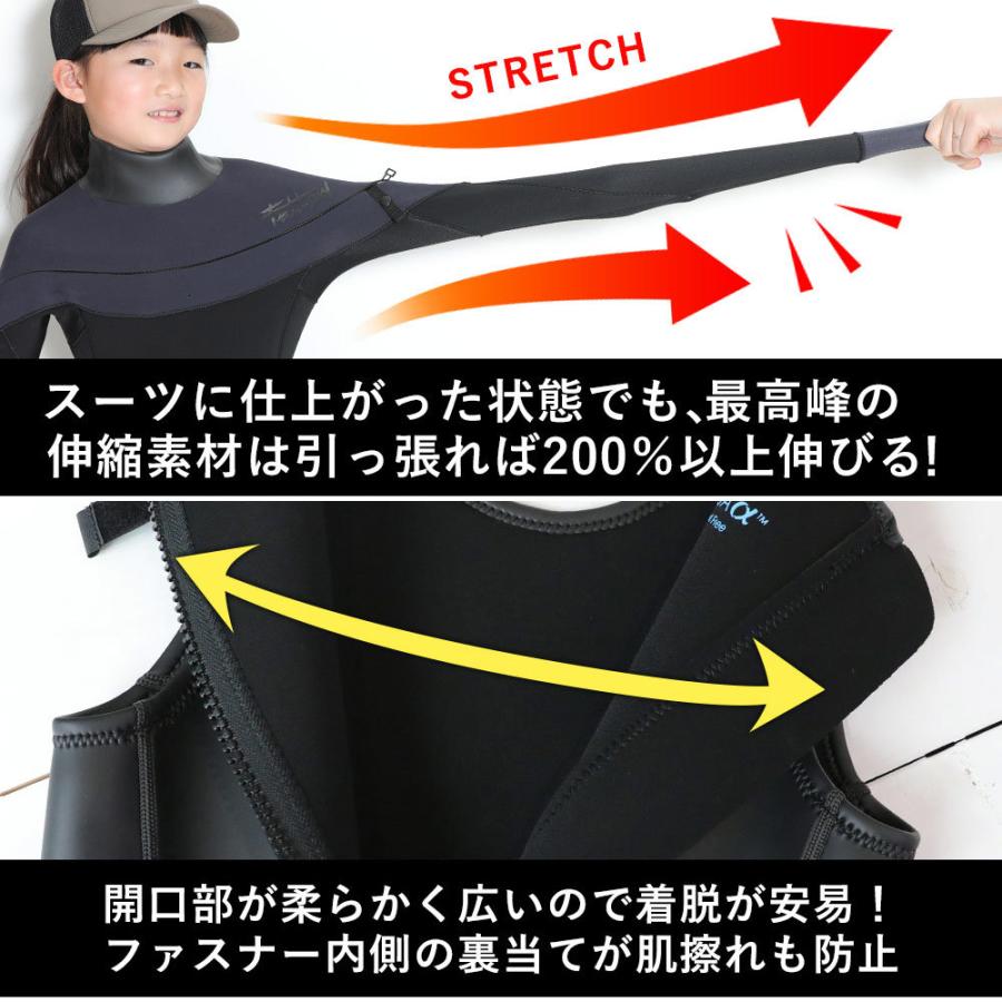 【エントリーでお得！】FELLOW ウェットスーツ ロングジョン ＆ タッパー セット キッズ ALL2mm ウエットセット サーフィン JPSA 日本規格｜go-island｜11