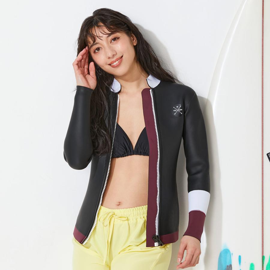 FELLOW ウェットスーツ タッパー レディース フロントジップ 3mm