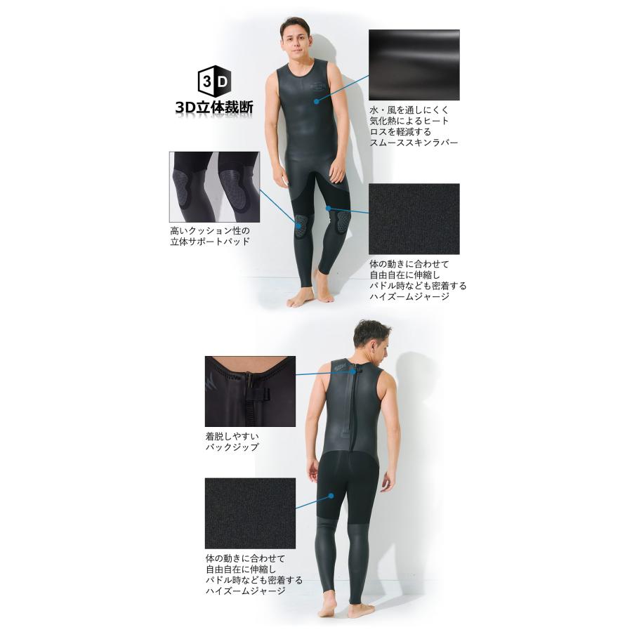 日本製 ブラック タッパーウェットスーツ L 2ミリ ウェットスーツ ロングジョン タッパー セット 3mm 2mm
