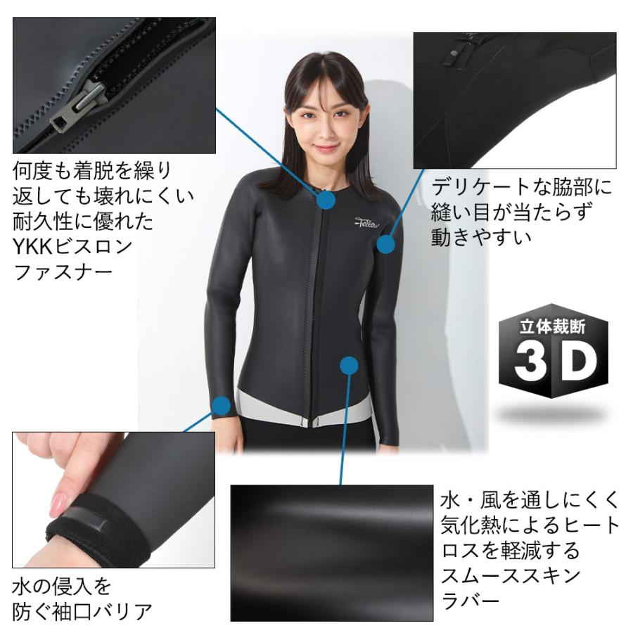 FELLOW 【特価】FELLOW ウェットスーツ タッパー 襟なし フロント