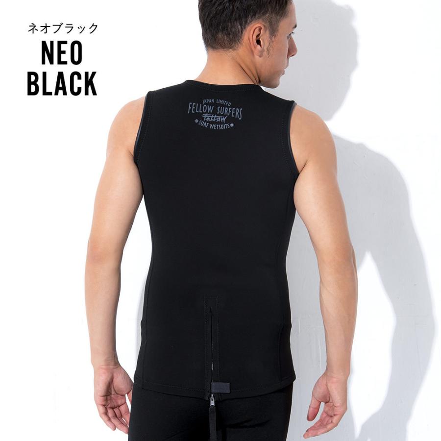 FELLOW ウェットスーツ ベスト ハーフバックジップ 1mm メンズ ジャージ サーフィン JPSA 日本規格 SUP 25日5％OFF】FELLOW ウェットスーツ ベスト ハーフバックジップ 1mm