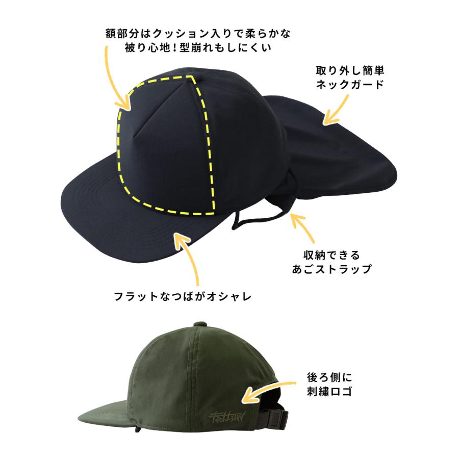 FELLOW サーフキャップ 57cm 水陸両用 ビーチキャップ 速乾 あごストラップ ネックガード 帽子 サーフィン SUP | FELLOW | 11