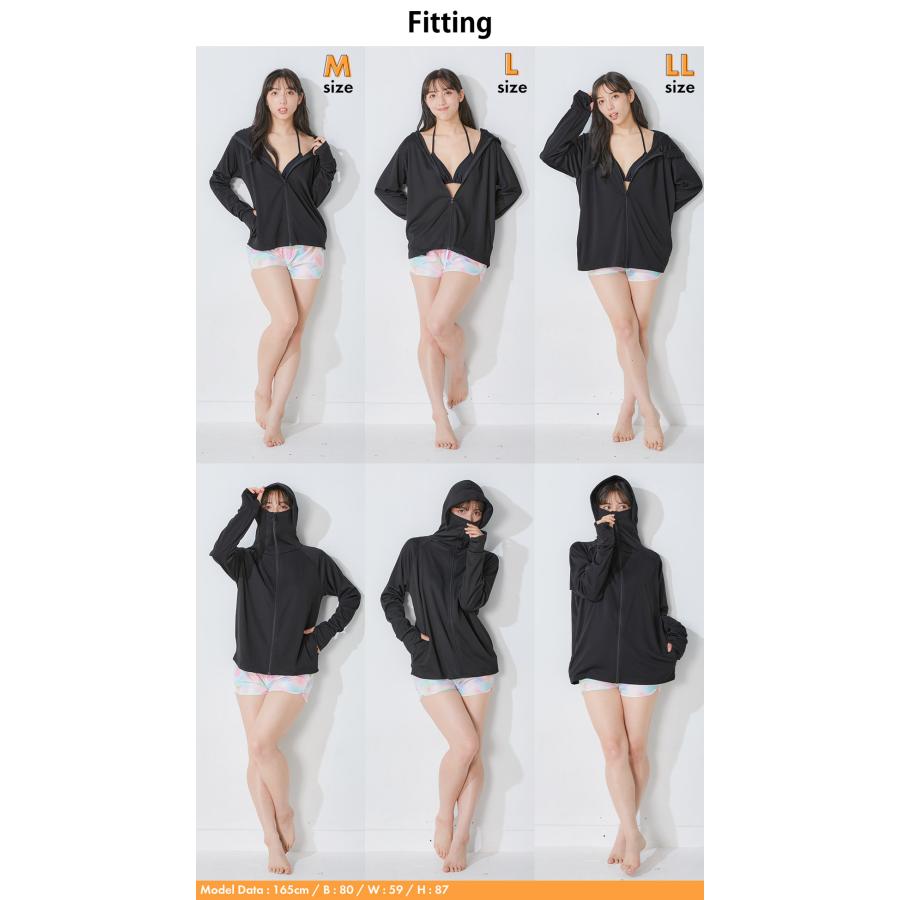 Ko'a ラッシュガード ハイネックパーカー レディース つば付き