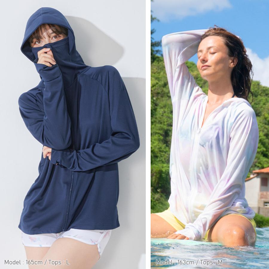 Ko'a ラッシュガード ハイネックパーカー レディース つば付き UVカット90％以上 軽量 紫外線対策 日焼け対策 |  | 19