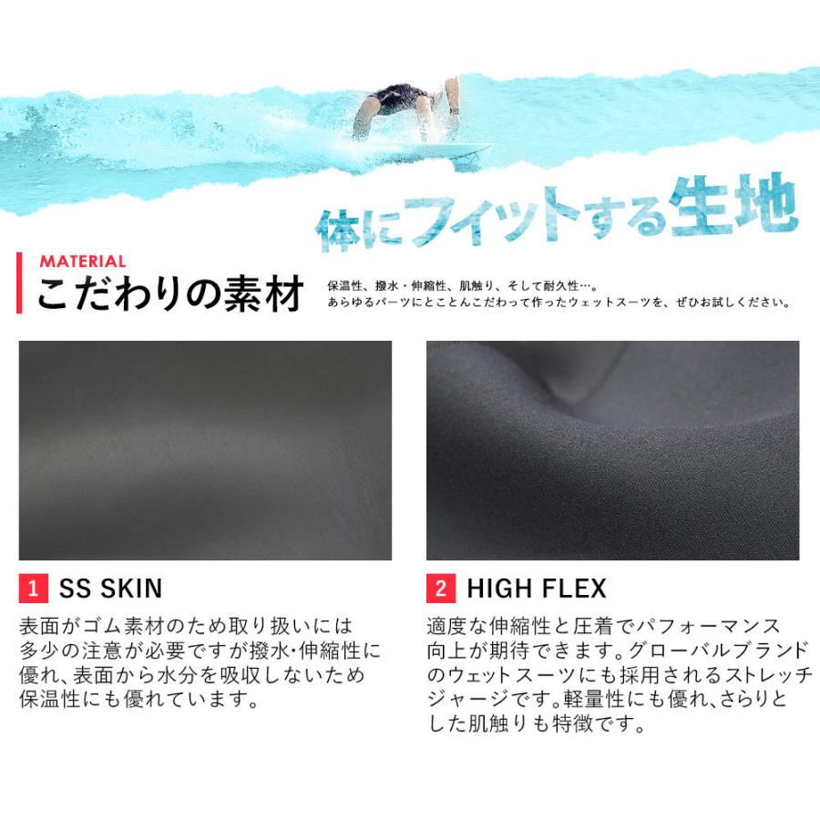 【P5倍 1日・2日限定】RSS SURF ウェットスーツ ロングジョン バックジップ メンズ スキン ラバー ALL2.5mm 初心者の方や予備用としてお勧め 日本規格｜go-island｜04