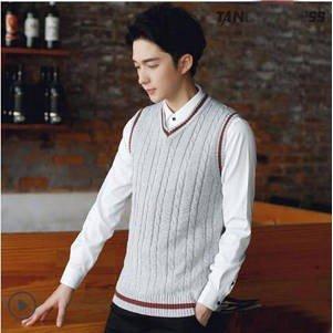 ニットベスト メンズ Vネックベスト アウター カジュアル セーター トップス ノースリーブ 冬 快適 新作 男性 着痩せ 秋 綿 送料無料 翌日発送可能 Vネックベスト